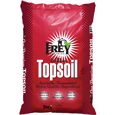 Frey Premium Topsoil - 1 cu ft Bag - Turfgrass Seed